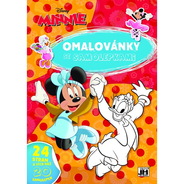 Jiri Models Omalovánky A4 se samolepkami Minnie