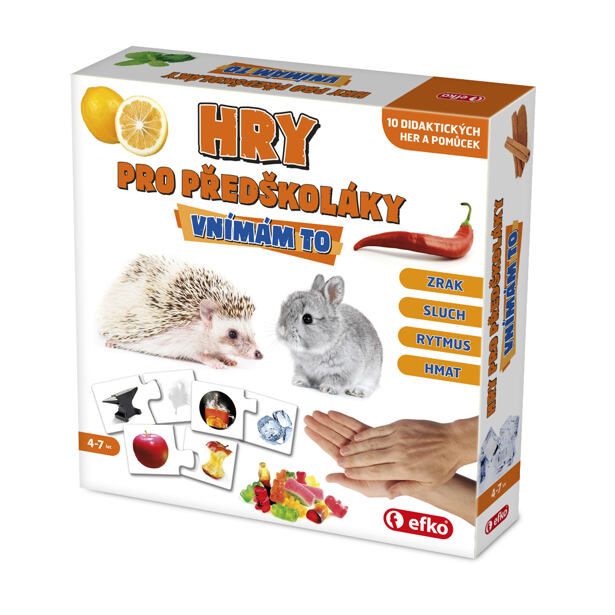 Efko Hry pro předškoláky - VNÍMÁM TO - 10 didaktických her a pomůcek