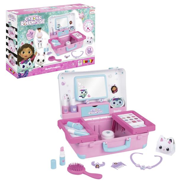 Smoby Gabby's Dollhouse Kosmetický kufřík s příslušenstvím