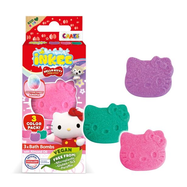 INKEE Mini pack šumivá bomba Hello Kitty