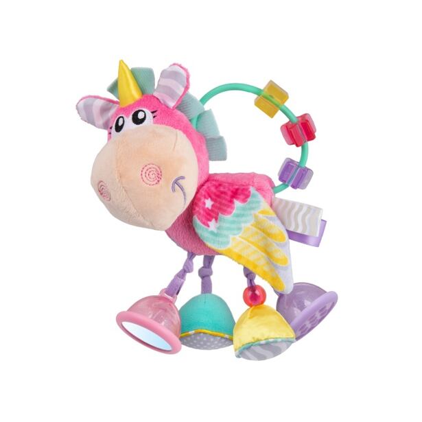 Playgro Chrastítko jednorožec růžový