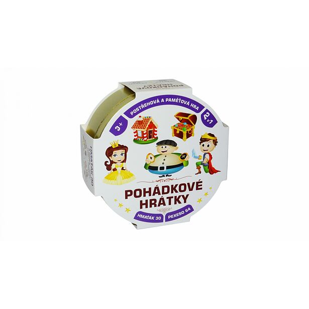 Teddies Pohádkové hrátky 2v1 společenská hra v plechové krabičce