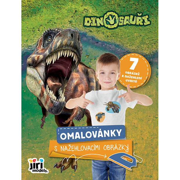 Jiri Models Omalovánky s nažehlovacími obrázky Dinosauři