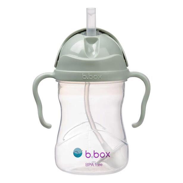 b.box Hrneček s brčkem 240 ml - zelený
