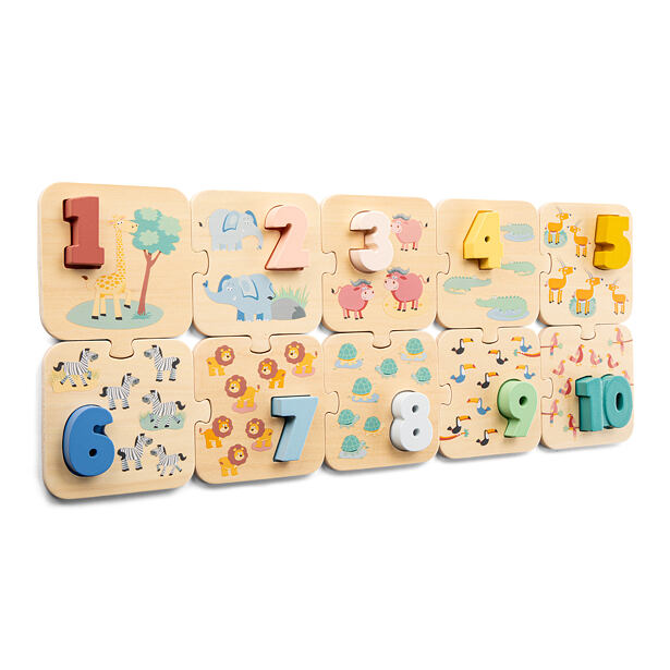 New Classic Toys Puzzle Učíme se číslice - Safari