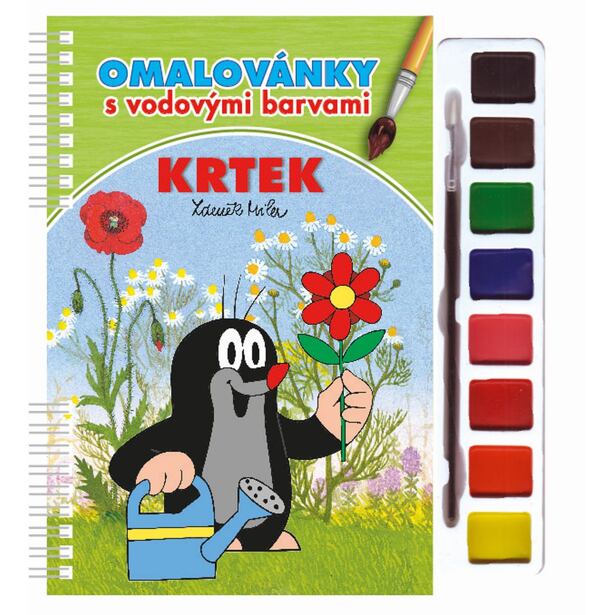Akim Omalovánky s vodovými barvami a štětcem - Krtek 3