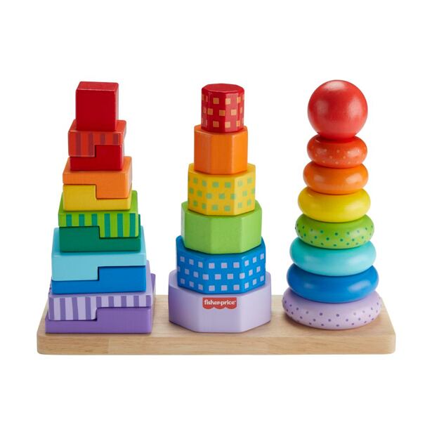 Fisher Price Dřevěná věž tvary