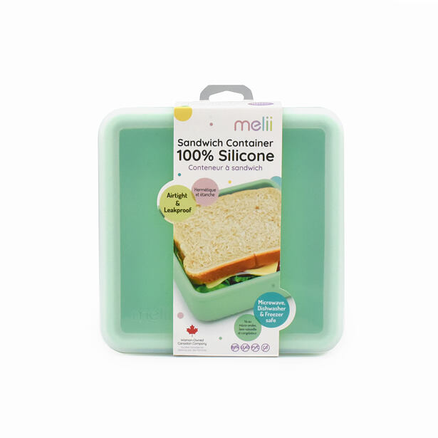 Melii Silikonová krabička na sendvič 790 ml - mátová