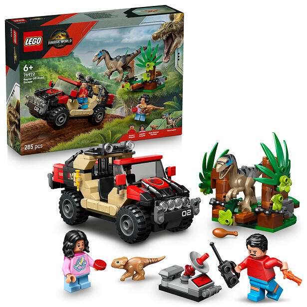 LEGO® Jurassic World 76972 Únik před raptorem v terénním autě