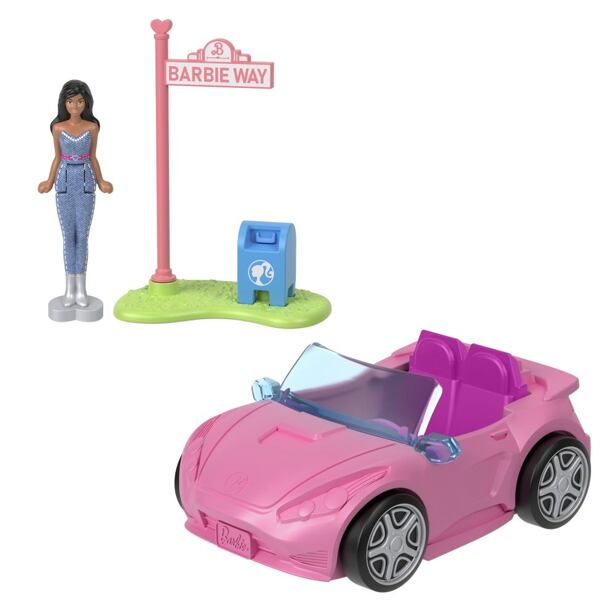 Mattel Mini Barbieland Dopravní prostředky - Kabriolet
