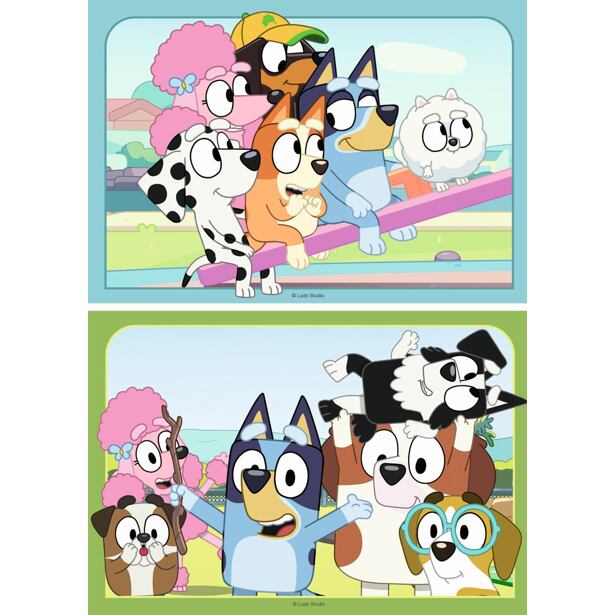 Ravensburger Bluey na hřišti Puzzle 2x12 dílků
