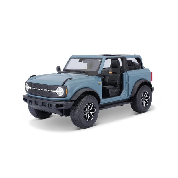 Maisto 2021 Ford Bronco Badlands (bez dveří), modrá, 1:18