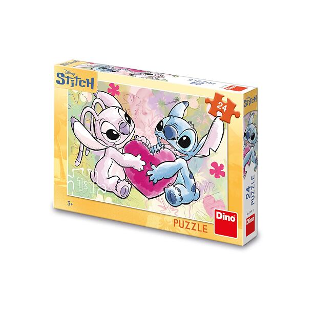 Dino Stitch: Love story Puzzle 24 dílků