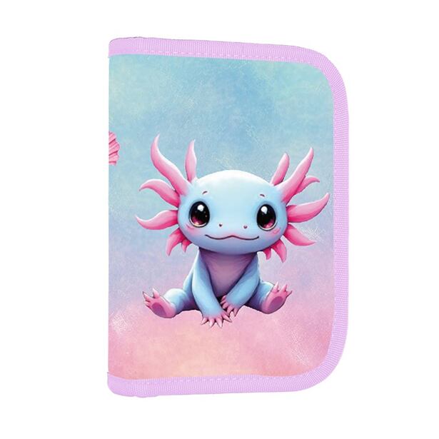 Oxybag Penál 1 patrový, 2 chlopně, prázdný Axolotl
