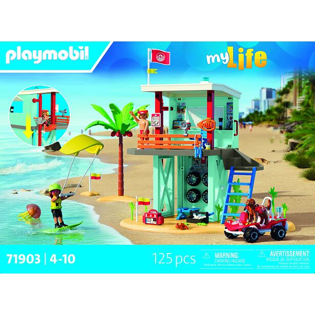 Playmobil Věž pobřežní hlídky s buginou