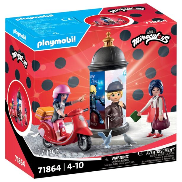 Playmobil Kouzelná Beruška a Černý kocour: Marinettin skútr
