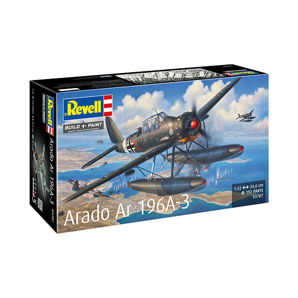 Revell Plastic ModelKit letadlo 03787 - Arado Ar196A-3 Seaplane (1:32)