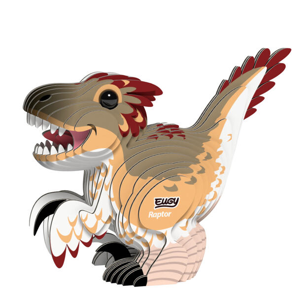 EUGY Velociraptor 3D kartonová skládačka