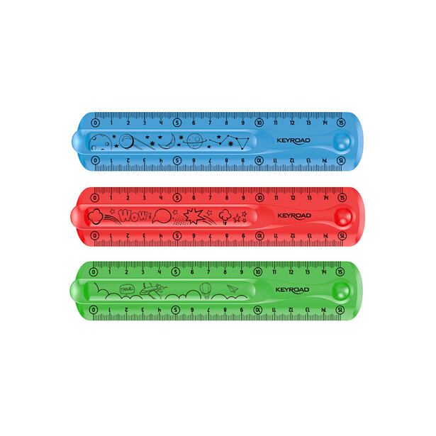 KEYROAD Pravítko Flexi, 15cm, více druhů