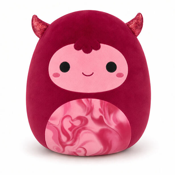 SQUISHMALLOWS Červený yeti - Loco, 30 cm