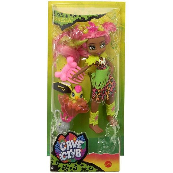 Mattel Cave Club Panenka s Dino zvířátkem - Fernessa