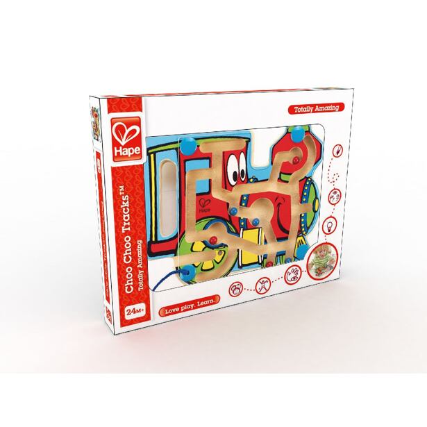 HAPE Mašinka bludiště s magnetickou hůlkou a korálky