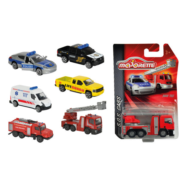 Majorette Auto hasiči, policie, ambulance kovové, více druhů