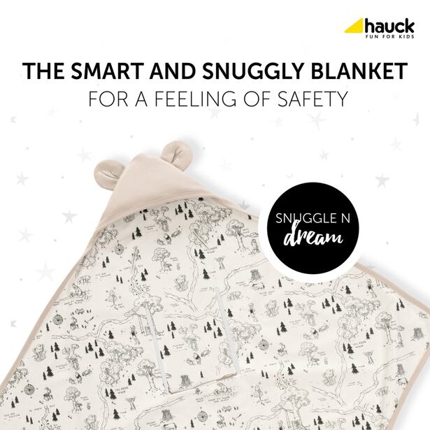 Hauck Zavinovací deka do autosedačky a kočárku Snuggle Winnie the Pooh Beige