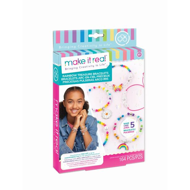 Make It Real Sada na výrobu náramků Rainbow Treasure