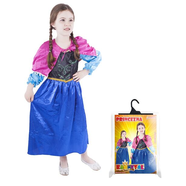 Rappa Dětský kostým princezna zimní království - Anna (S)