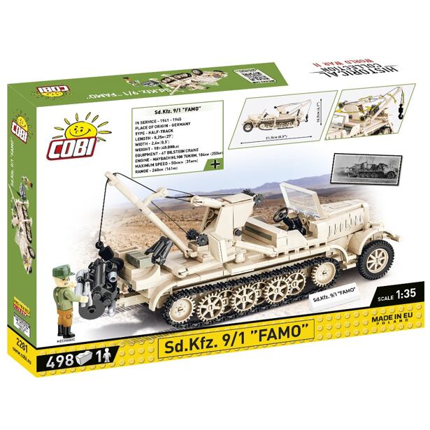 Cobi II WW Polopásové vozidlo Sd. Kfz. 9/1 FAMO, 1:35, 498 k, 1 f