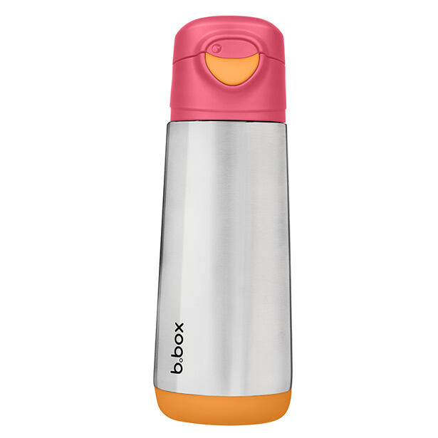 b.box Termoska na pití sport 500 ml - růžová/oranžová