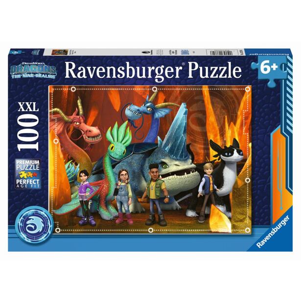 Ravensburger Jak vycvičit draka: The nine realms Puzzle 100 dílků