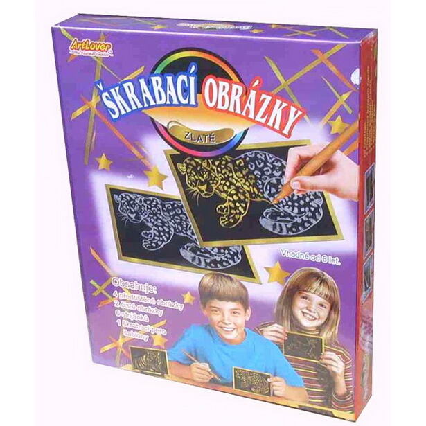 SMT Škrabací obrázky zlaté