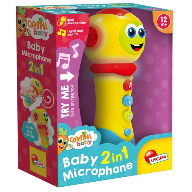 Lisciani Carotina baby - Dětský mikrofón 2 v 1