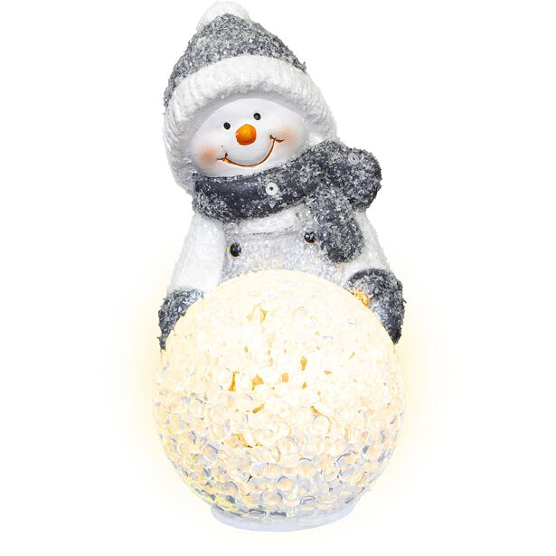 RETLUX Sněhulák s koulí 12 cm LED