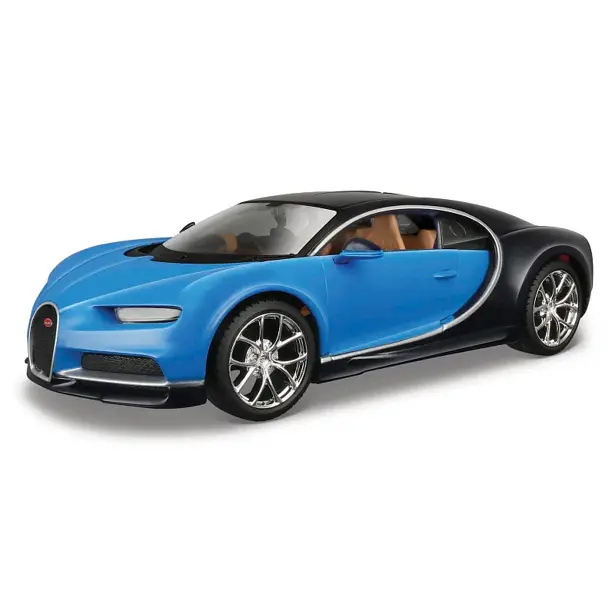 Maisto Bugatti Chiron modrý, assembly line, 1:24