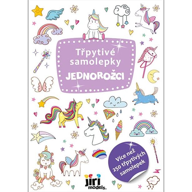 Jiri Models Třpytivé samolepky Jednorožci