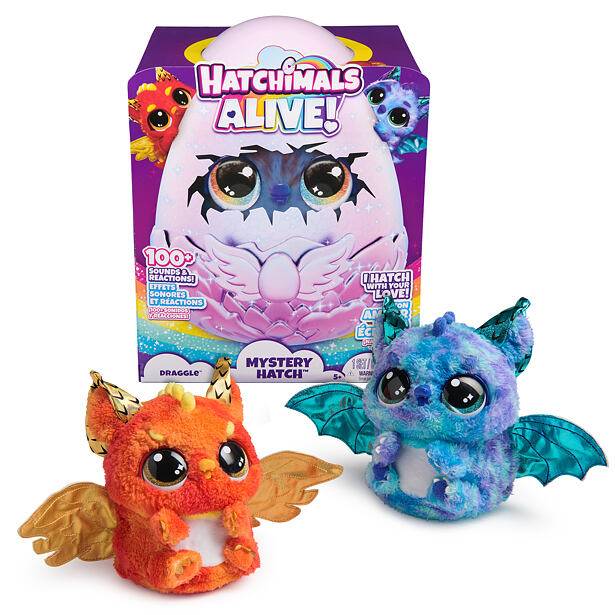 Spin Master Hatchimals Líhnoucí se interaktivní zvířátko Dráček