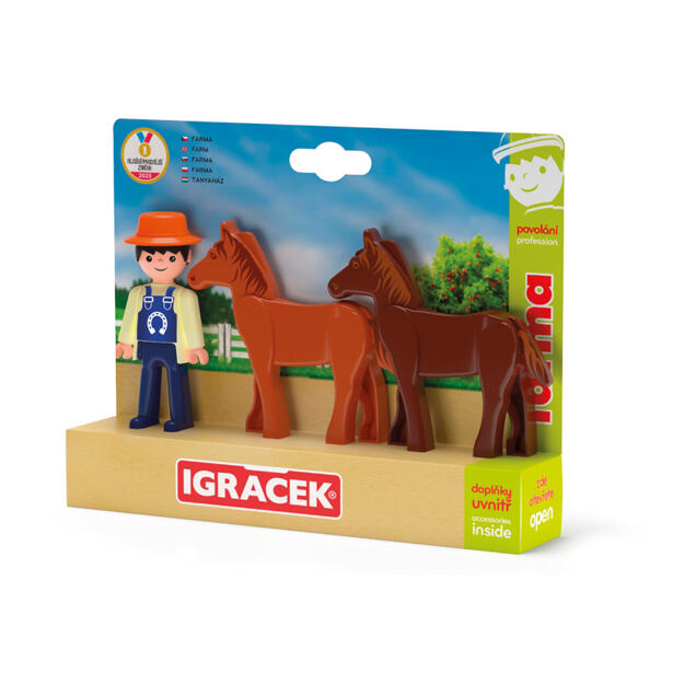 Efko Igráček Trio Farma - Farmář a dva koně