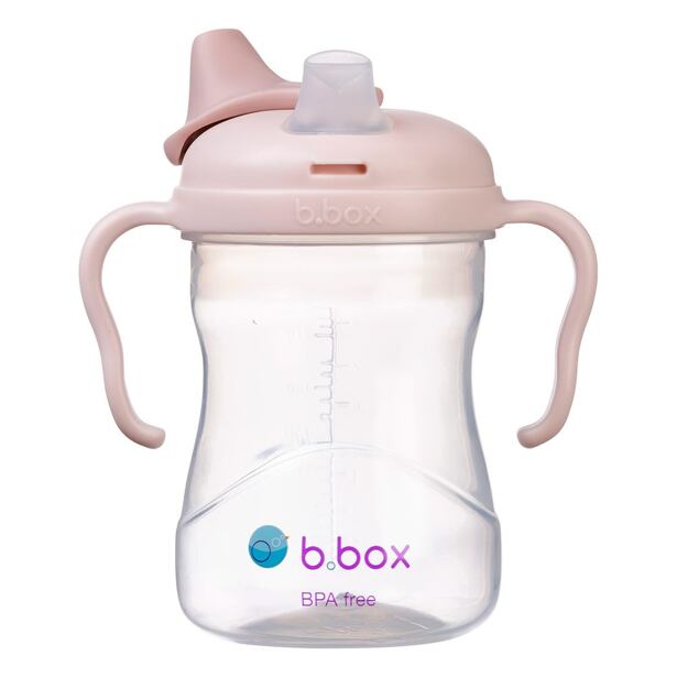 Hrneček s pítkem 4m+ - světle růžový, 240 ml