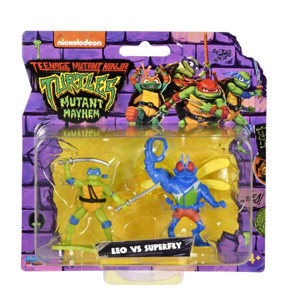 Orbico Teenage Mutant Ninja Turtles - Minifigurky želvy NINJA, 2 ks v balení, Leo vs Superfly