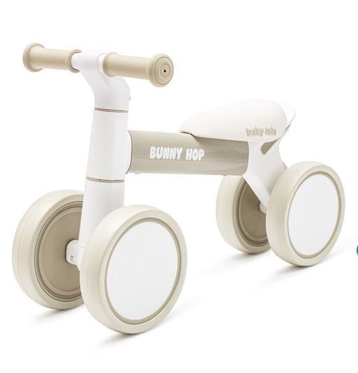 Dětské odrážedlo Baby Mix Bunny Hop Ultralight warm grey