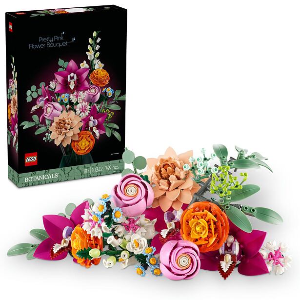 LEGO® Botanicals 10342 Krásná kytice růžových květin