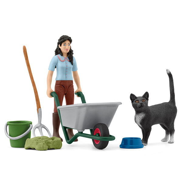 Schleich Hrací sada na kydání a ošetřování