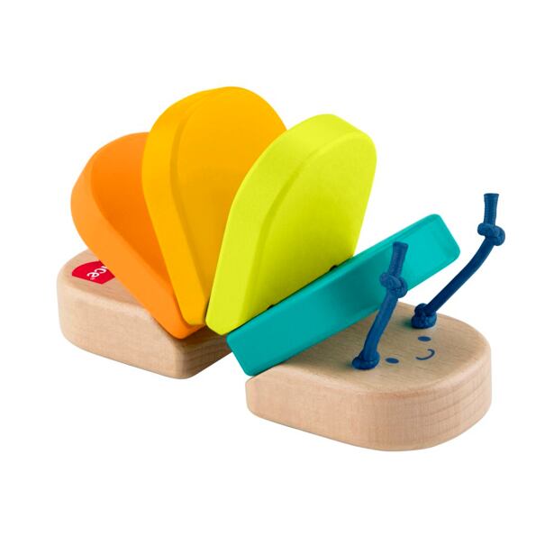 Fisher Price Dřevěná klapající housenka