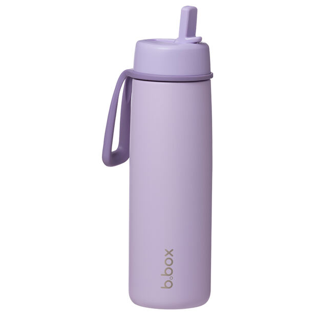 b.box Nerezová termolahev s brčkem 690 ml - lilac love