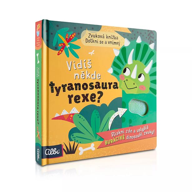 Albi Vidíš někde tyranosaura rexe? - hmatové zvukové leporelo