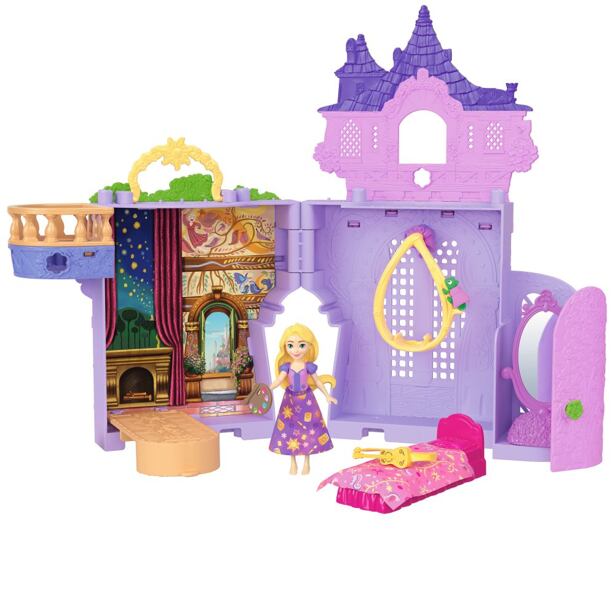 Mattel Disney Princess Věž s malou panenkou Locikou