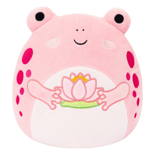 SQUISHMALLOWS Růžová žába s leknínem - Lonina